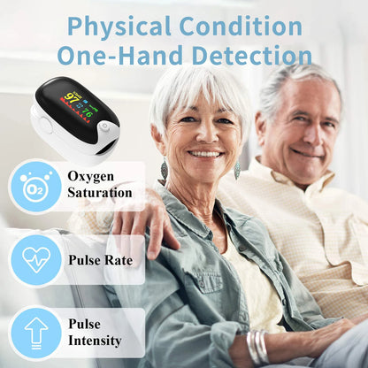 Medical Finger Pulse Oximeter – Oxygen Saturation, Heart Rate Monitor for Adults and Children, Pediatric Health Care Tool