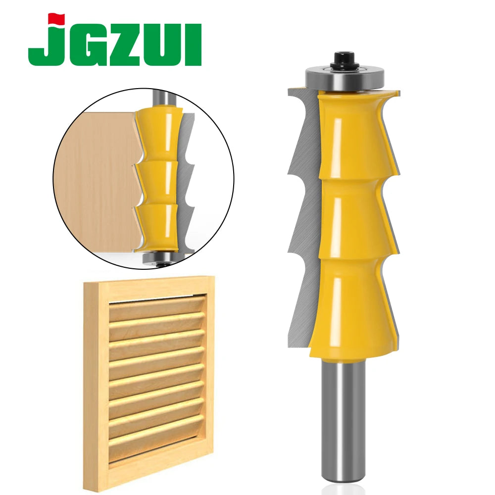 Louver Shutter Router Bit - 1/2 Inch Shank Woodworking Door Knife & Tenon Cutter Tool