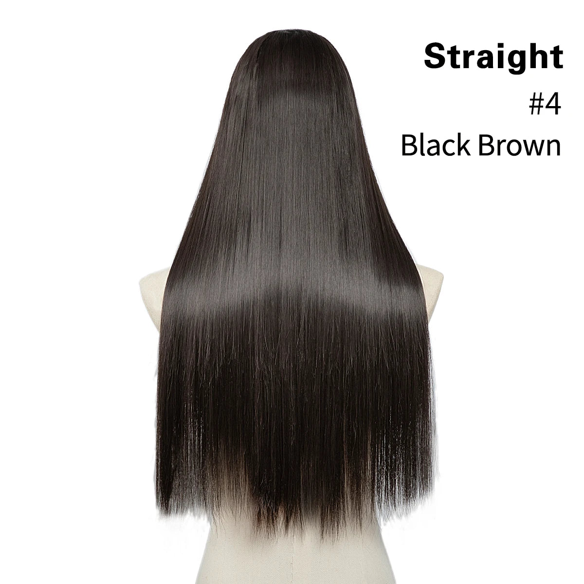 Synthetic U-Part Clip-in Hair Extensions – Long, Straight, Thick Blonde Hairpieces (16, 20, 24 Inch)