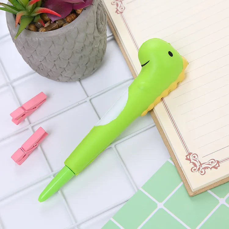 Cute Kawaii Slow-Rebound Gel Pen – Soft Sponge Stress Relief Pen for School, Office, and Creative Stationery