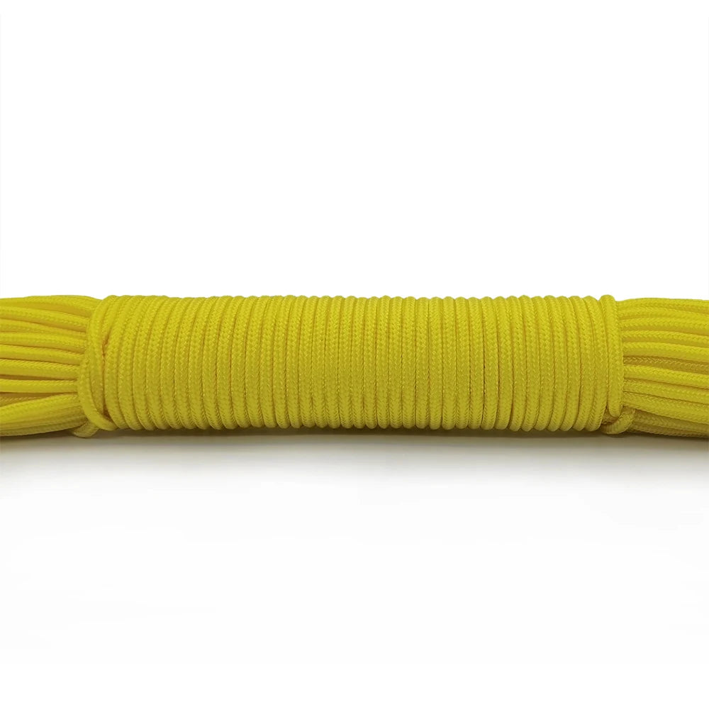 100FT 3mm Paracord Rope – Heavy Duty Parachute Cord for Hiking, Camping, Survival & DIY Bracelets