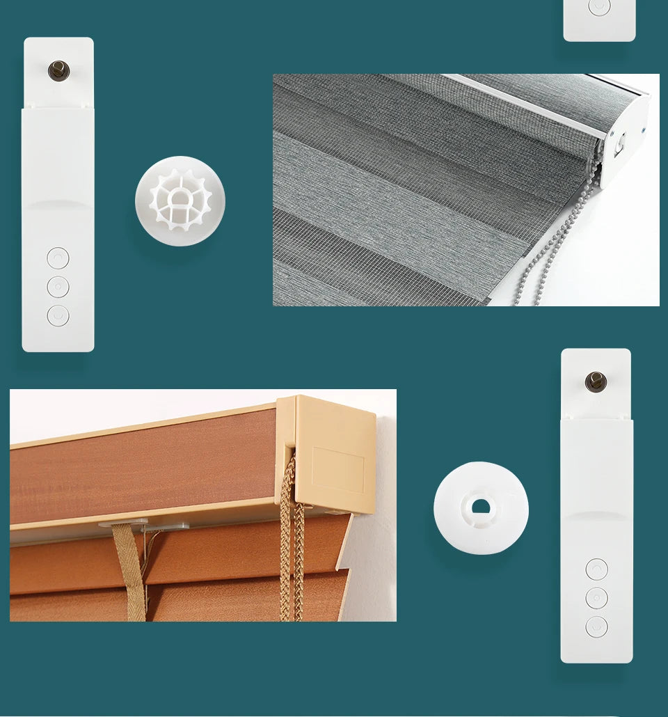 Zemismart Zigbee Smart Roller Shade Driver – Battery-Powered Electric Blinds Motor, Compatible with Tuya, Alexa, Google Home & Yandex Voice