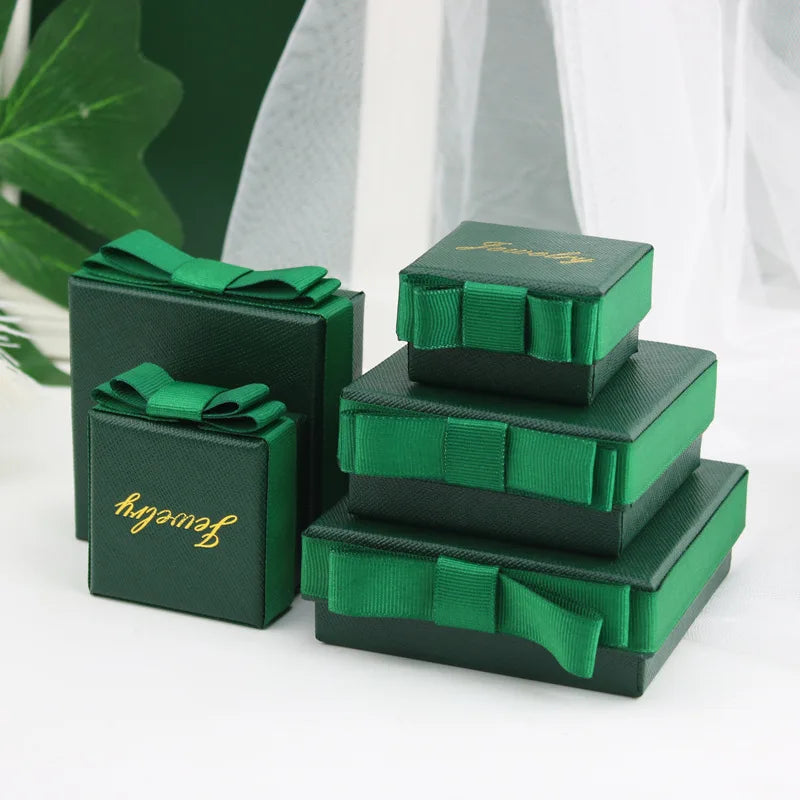24-Piece Jewelry Gift Box Set - Bowknot Paper Boxes for Necklace & Jewelry Display
