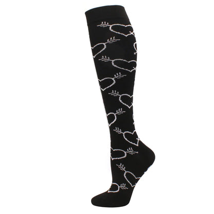 Compression Support Socks for Men & Women – Running Nursing Stockings for Edema, Varicose Veins & Blood Circulation Sports Wear