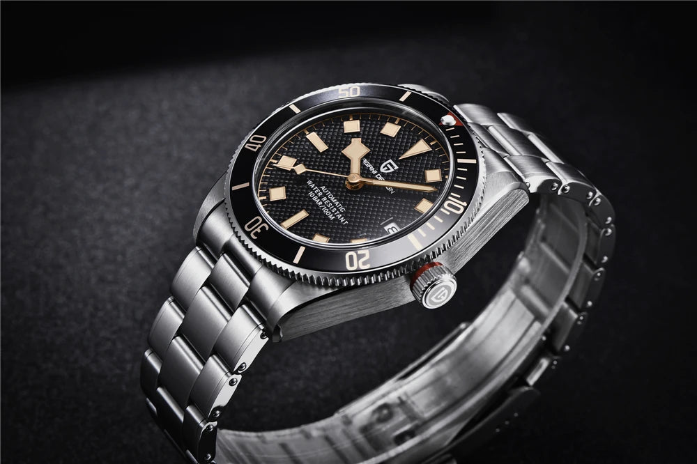 PAGANI DESIGN 2025 BB58 Men's Watch – Retro Automatic NH35A Mechanical, Luxury 100M Waterproof Wristwatch