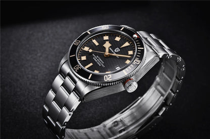 PAGANI DESIGN 2025 BB58 Men's Watch – Retro Automatic NH35A Mechanical, Luxury 100M Waterproof Wristwatch