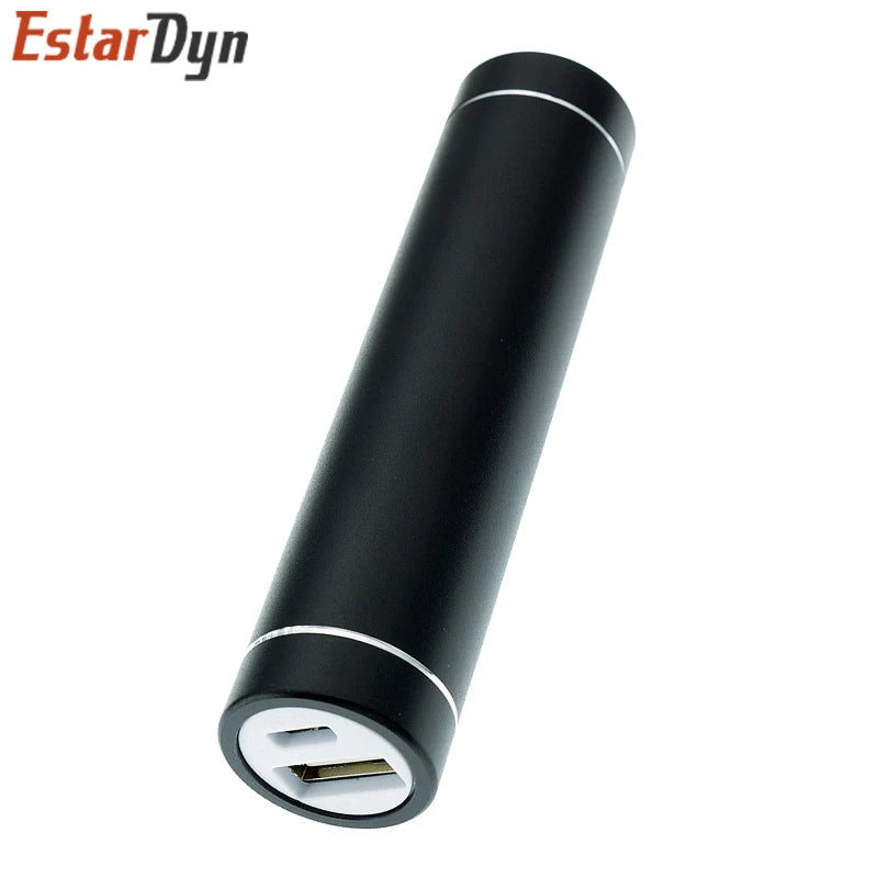 Metal DIY Power Bank Kit Case - 18650 Battery Holder with 5V 1A USB Charging Output for Smartphones