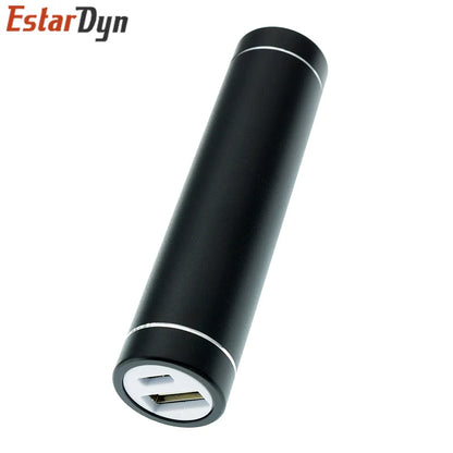 Metal DIY Power Bank Kit Case - 18650 Battery Holder with 5V 1A USB Charging Output for Smartphones