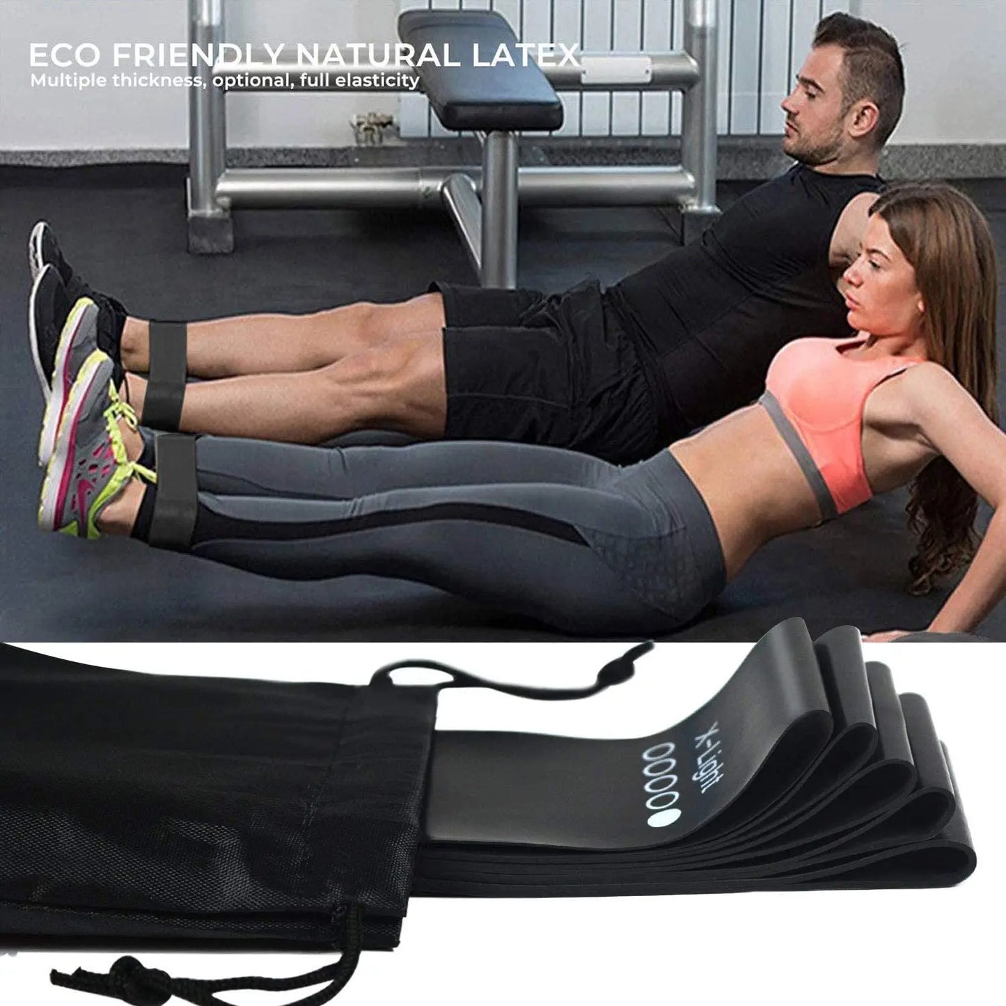 300lb Booty Resistance Band Set – Elastic Workout Harness for Home, Gym, Training & Dumbbell Exercises