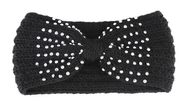 Women's Solid Color Knitted Headband – Elastic Twisted Turban Headwrap, Winter Hair Band for Girls, Fashion Hair Accessories