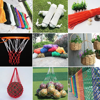 10M 8mm Braided Nylon Polypropylene Rope - Strong PP for Climbing, Boating, Sailing, and DIY Craft Decoration, Available in 10 Colors