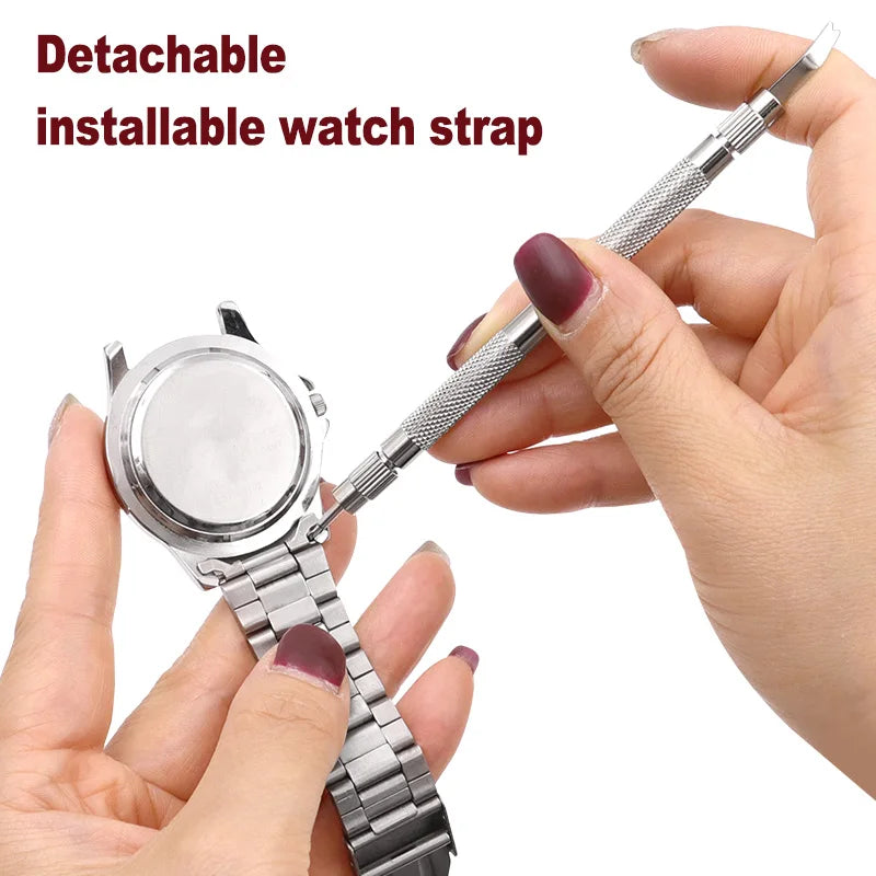 5PCS Professional Adjustable Watch Band Link Remover — Metal Bracelet Pin & Strap Repair Tool Set