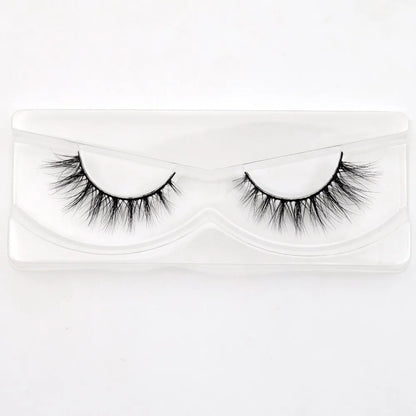 Visofree 3D Mink Eyelashes – Thick Handmade Full Strip Cruelty-Free False Lashes for Makeup M56
