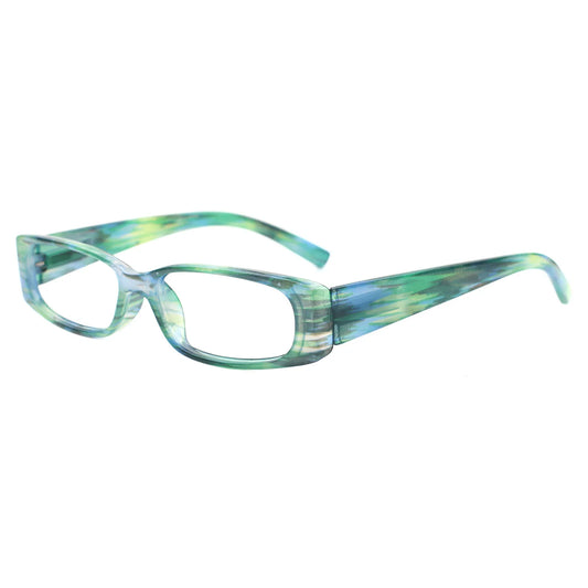 Stylish Small Frame Reading Glasses - Spring Hinge Readers for Men & Women in 6 Color Options