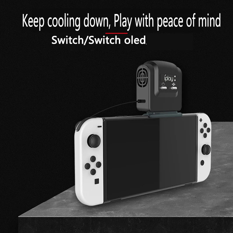 Nintendo Switch OLED External Cooling Fan – USB Powered Turbo Cooler Heat Sink Console Accessory