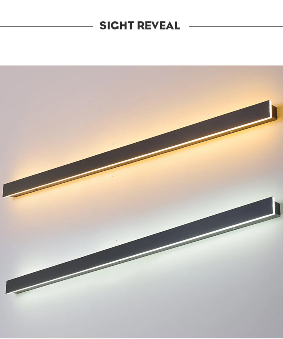 LED Outdoor Wall Light – Modern Waterproof IP65 Porch & Patio Lamp, Rainproof Exterior Wall Sconce for Garage & Garden