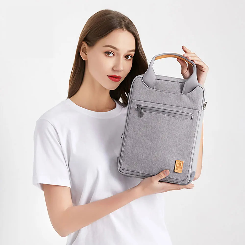 WiWU Waterproof Laptop Bag - Shoulder Carry Case for MacBook Pro 13 A2338 (2022 M2/M1) and iPad Pro 12.9, Fits MacBook Air 13.6 M2