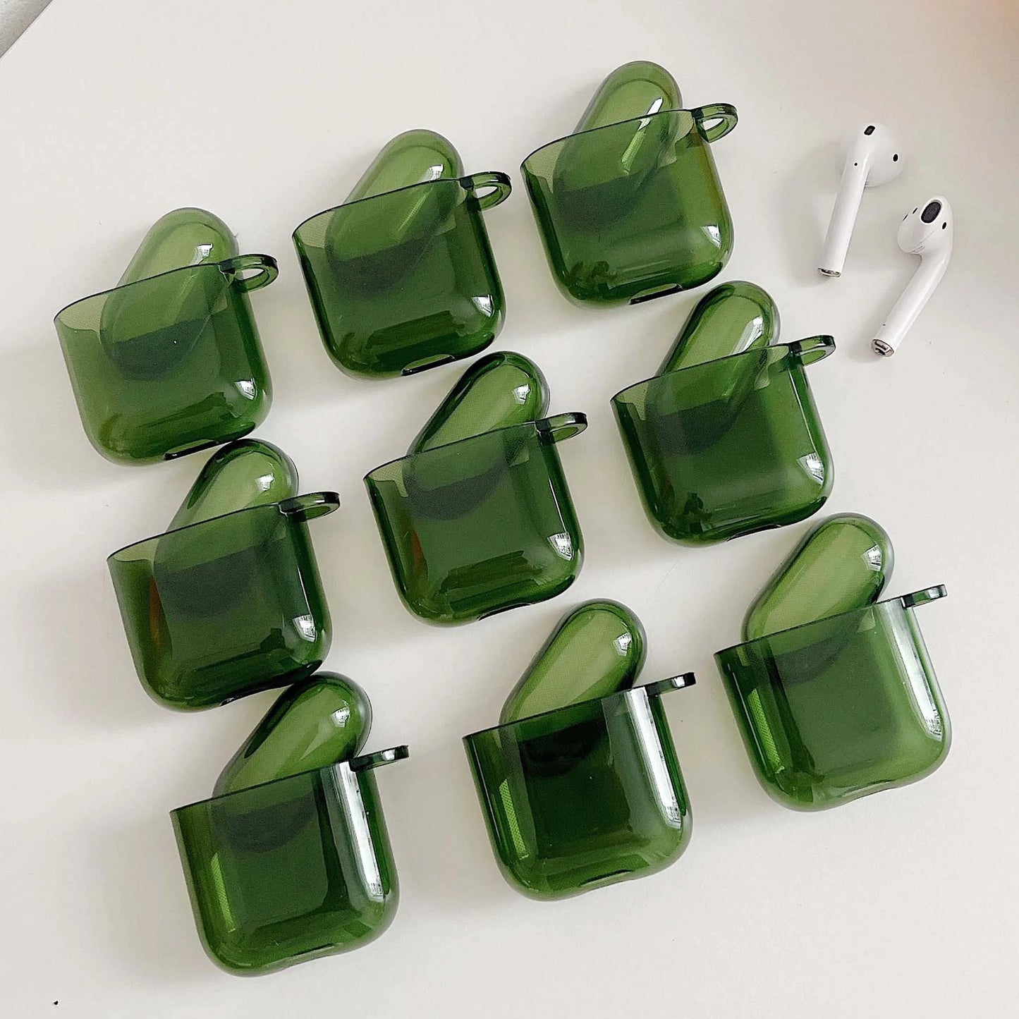 Retro Green High-Quality Earphone Case for Apple AirPods 1/2/3/4 & Pro 2 — Protective Charging Box Shell