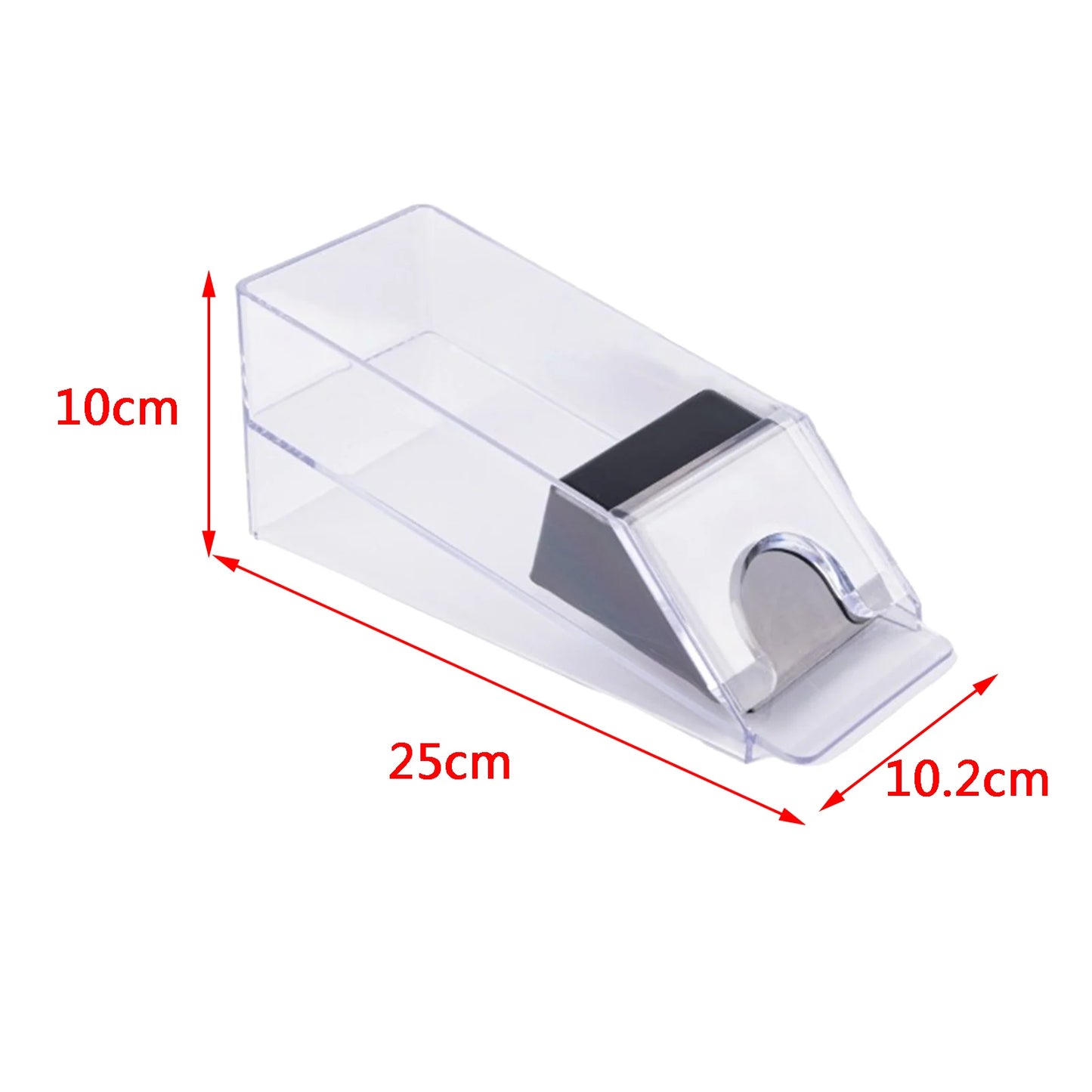 Transparent 4/6 Deck Discard Tray – Portable Casino Poker Dealer Accessory for Blackjack & Card Games