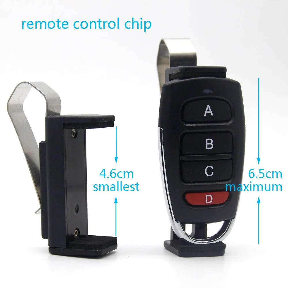 Car Sun Visor Clip Holder for Garage Door Remote - Universal 47-68mm Keychain Barrier Opener, Quick Installation