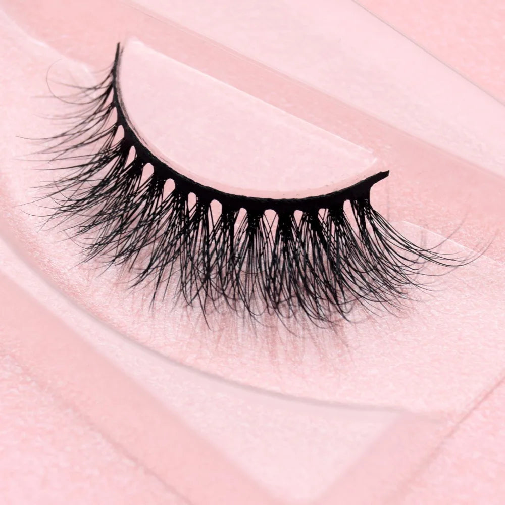 Visofree 3D Mink Eyelashes – Thick Handmade Full Strip Cruelty-Free False Lashes for Makeup M56