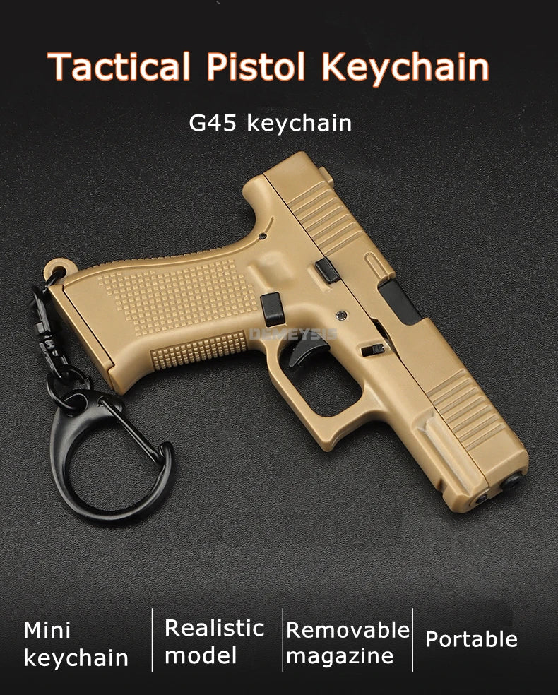 Mini G45 Pistol Keychain – Tactical Gun-Shaped Portable Keyring Toy