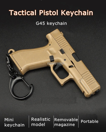 Mini G45 Pistol Keychain – Tactical Gun-Shaped Portable Keyring Toy