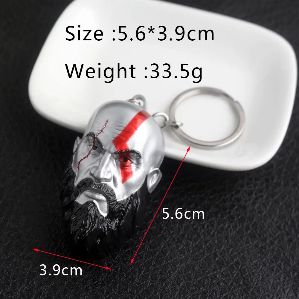 God of War 4 Kratos Sword Keychain – Pendant Keyring Jewelry for Men & Women, Car Key Accessory