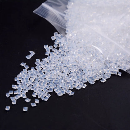 Italian Keratin Granules - 50g White Hair Extension Glue Beads for I-Tip & U-Tip Hair Extensions