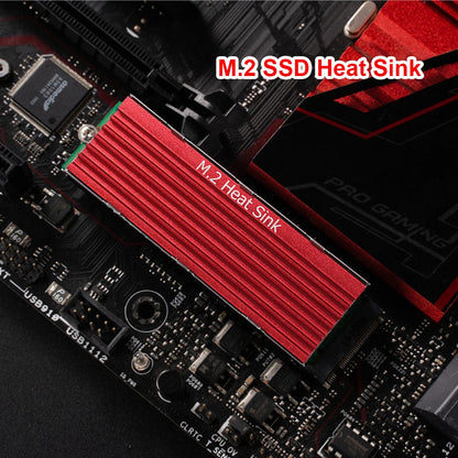 M.2 SSD HeatSink Aluminum Radiator - Thermal Cooling Pad for NVME NGFF M.2 2280 SSD, Desktop PC & PS5