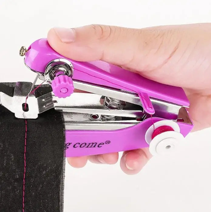 Portable Mini Manual Sewing Machine – Travel Sewing Kit & Handy Needlework Tool for Fabric & Clothes