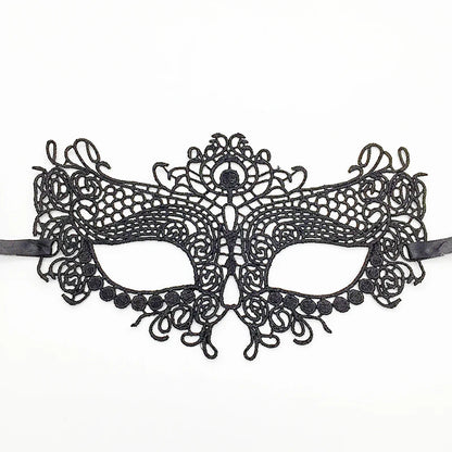 Sexy Lace Eye Mask for Women — Venetian Masquerade, Halloween & Carnival Half-Face Cosplay Party Mask