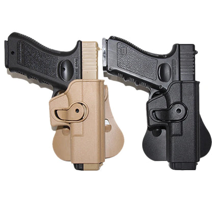Left Hand Gun Holster – IMI Glock Pistol Case for Gen 1-4 Glock 17, Waist Holster with 9mm Mag Pouch, Hunting Accessories