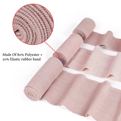 Elastic First Aid Bandage - Stretch Wound Dressing Wrap for Outdoor Sports and Sprain Support