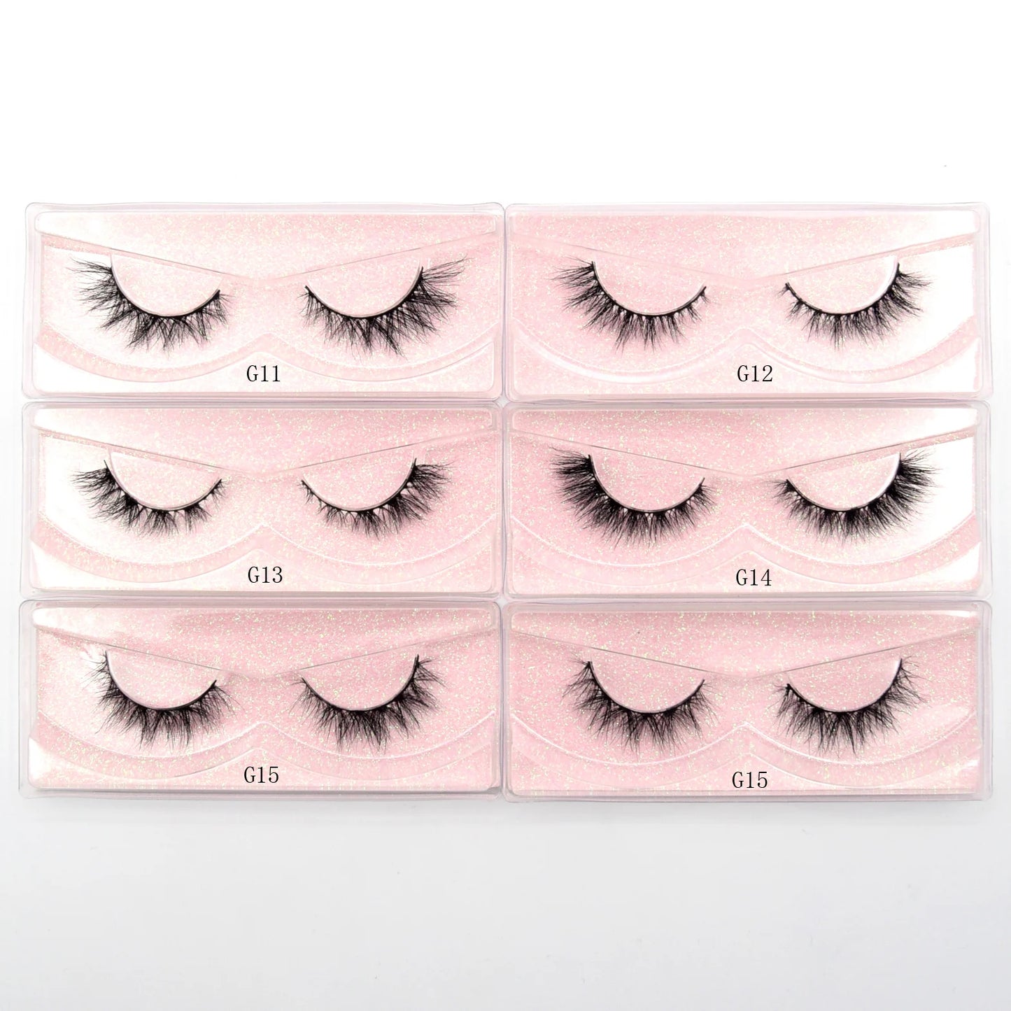 Visofree 13mm 3D Mink Eyelashes – Natural Long Handmade Cruelty-Free False Lashes for Makeup G04