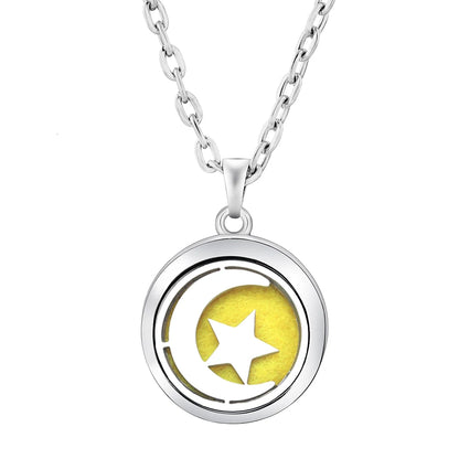 Stainless Steel Tree of Life Aromatherapy Necklace – Essential Oil Diffuser Pendant for Women