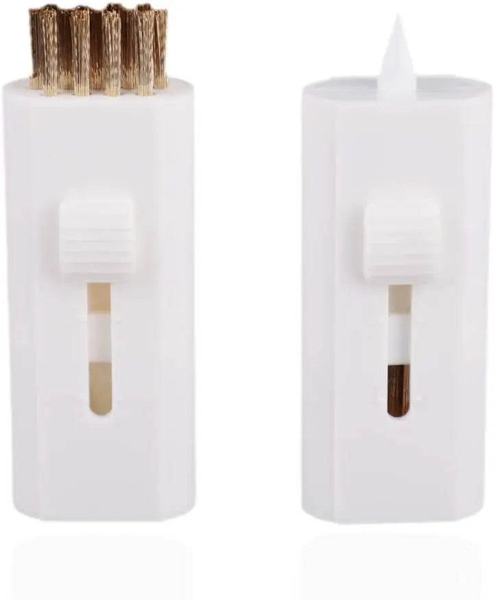 2 Pack Retractable Golf Club Cleaning Brush – Pocket-Sized Double-Sided Groove Cleaner Kit