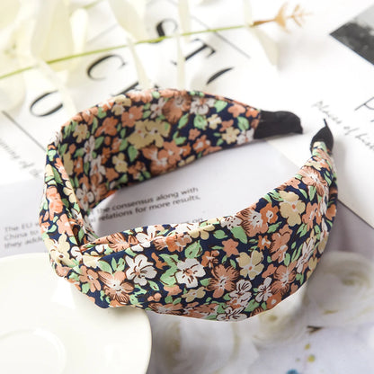 Fashion Leopard Print Headband — Wide Cross Elastic Bow Hairband for Women & Girls Hair Accessories