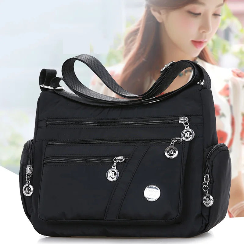 Yogodlns Oxford Waterproof Shoulder Bag – Women’s Casual Crossbody, Large Capacity Multifunction Messenger & Shopping Handbag