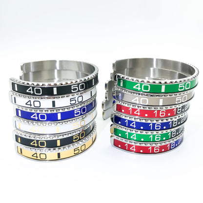 New Stainless Steel Digital Display Bracelet — Fashion Jewelry for Men & Women
