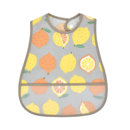 Adjustable Baby Bibs - Waterproof EVA Cotton Cartoon Feeding Bibs with Burp Cloth for Boys & Girls