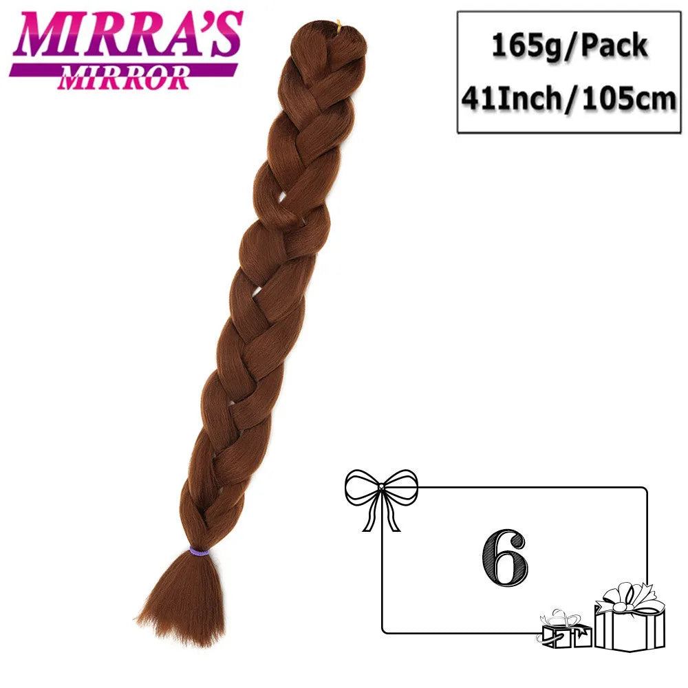 41" Jumbo Braiding Hair Extensions – Purple, Pink & Blue Ombre Synthetic Hair for Box Braids, Wholesale Support