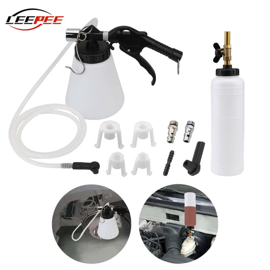 1L/0.75L Car Brake Bleeder Kit – Hydraulic Fluid Pump with Tubes for Oil Change, Purge, and Repair on Cars, Trucks & Motorcycles