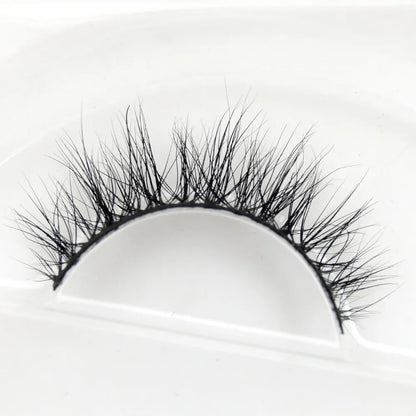 Visofree 3D Mink Eyelashes – Thick Handmade Full Strip Cruelty-Free False Lashes for Makeup M56