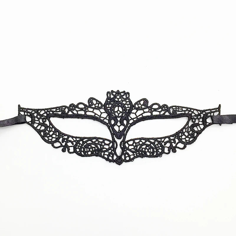 Sexy Lace Eye Mask for Women — Venetian Masquerade, Halloween & Carnival Half-Face Cosplay Party Mask