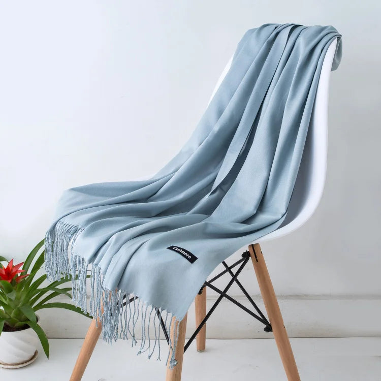 Women's Pashmina Scarf — Cashmere Feel Shawl & Wrap for Evening Dresses, Travel, Office, Winter, and Weddings