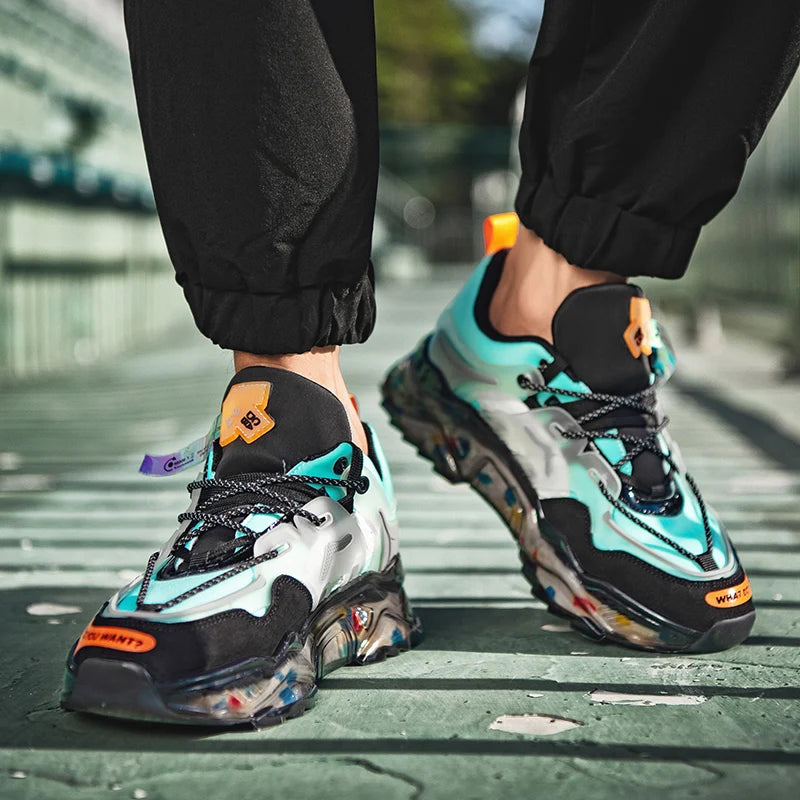 Men's Casual Sneakers - Breathable Lightweight Fashion Trainers for Running, Walking & Everyday Wear