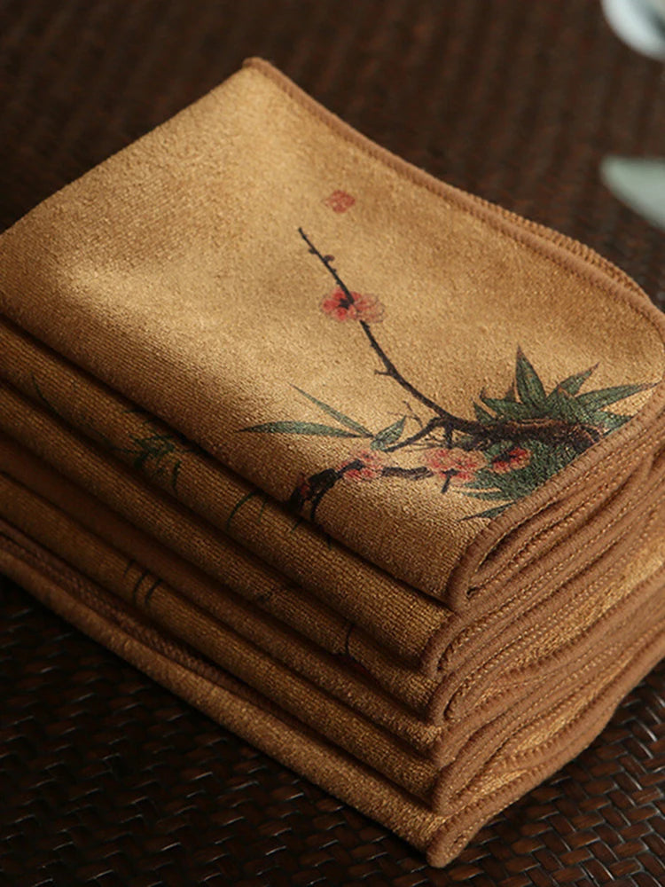 Absorbent Cotton Tea Towel – Thickened Household Kitchen Cleaning Cloth for Dishes & Table