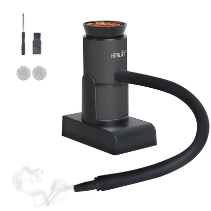BORUiT SK305 Smoke Infuser – Portable Molecular Cuisine Smoking Gun, Cold Smoke Generator for Meat, BBQ & Cocktails