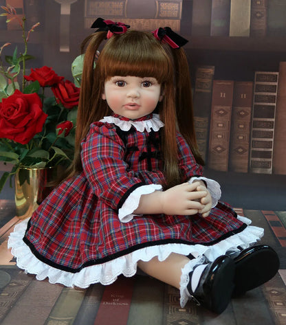 60cm Lifelike Reborn Toddler Doll – High-Quality Silicone Vinyl Princess Baby Girl Doll